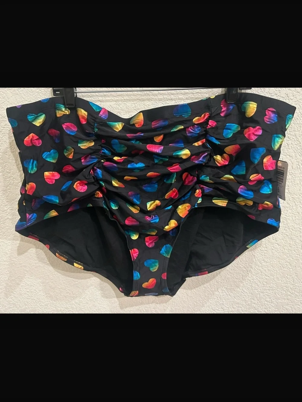 torrid Black Kids Two-Piece Costume with Multicolor Heart Print 5 - 5X -28